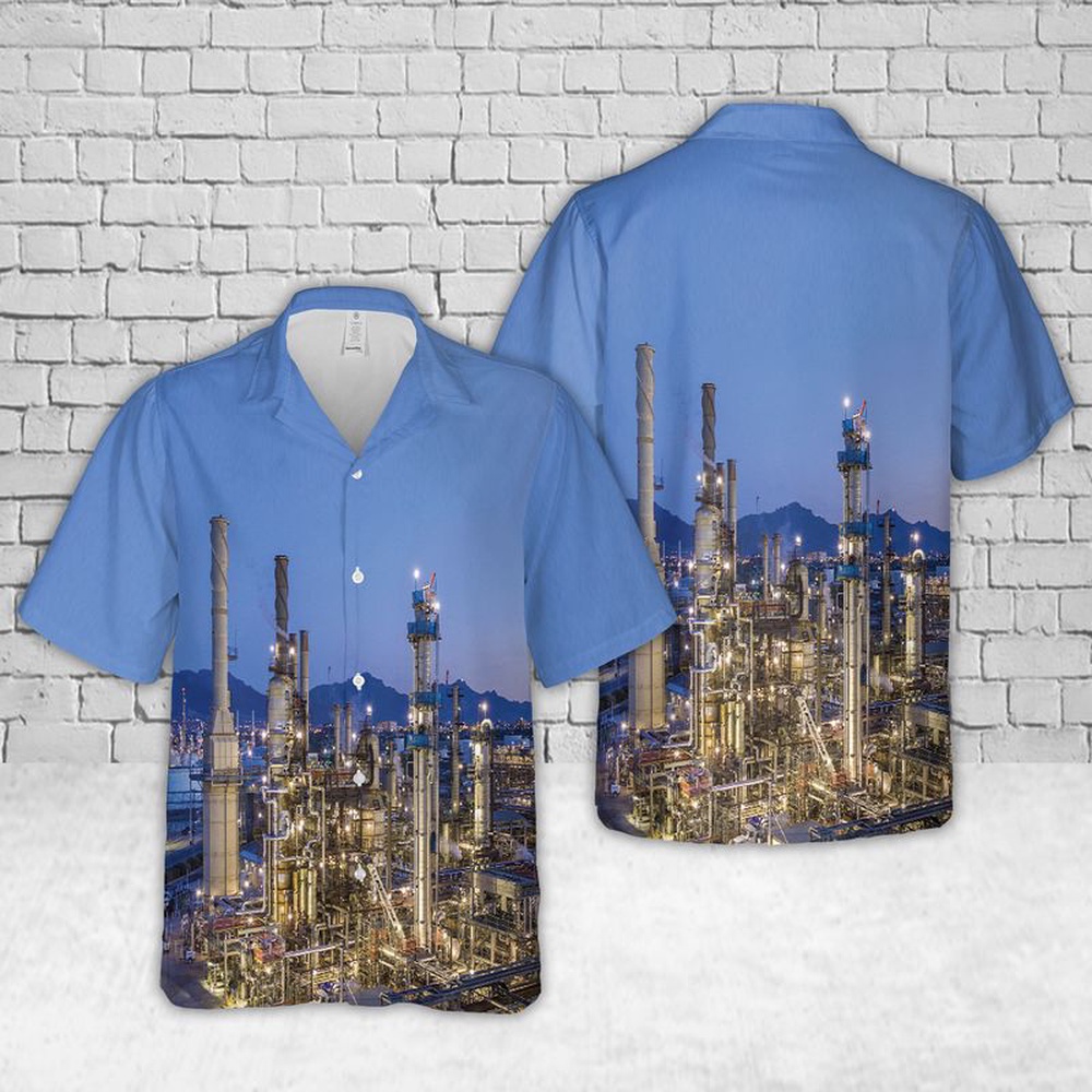 El Paso, Texas, El Paso Refinery Marathon Petroleum Corporation Hawaiian Shirt, Texas Hawaii Shirt, Texas Shirt