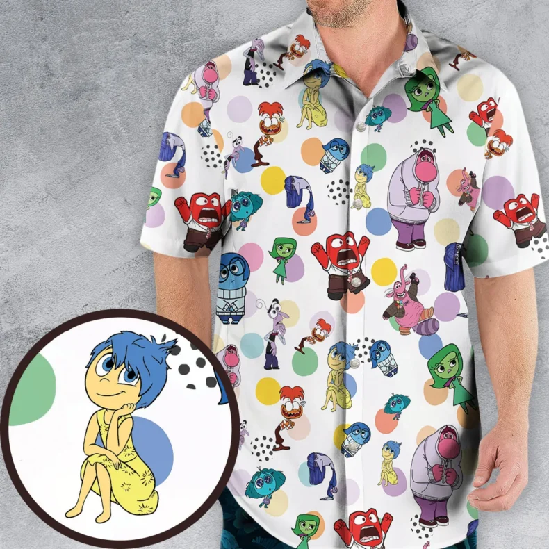 Emotion Characters Inside Out Hawaiian Shirt