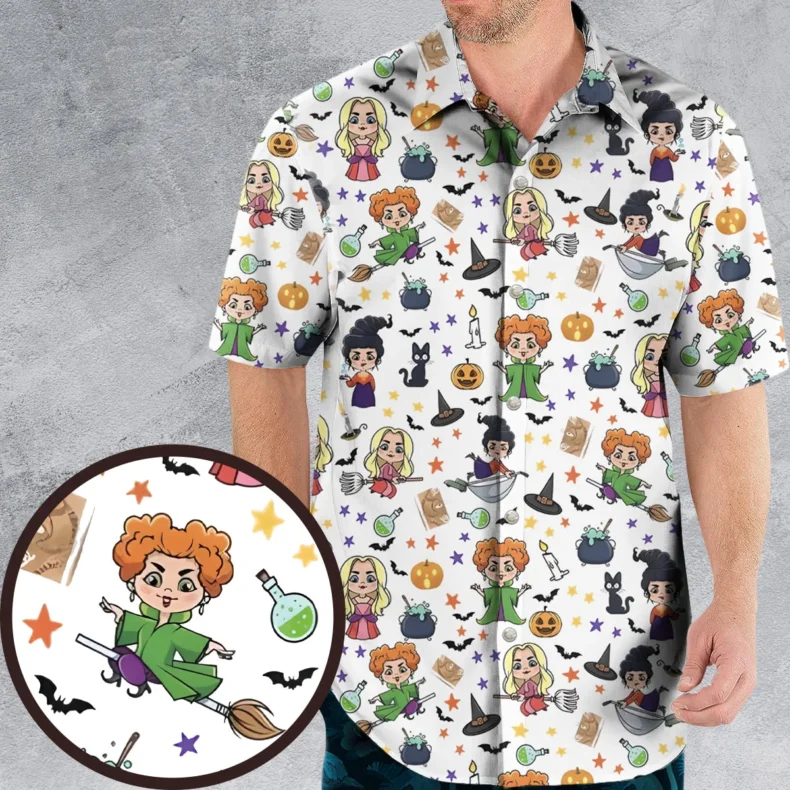 Enchanted Evenings Hocus Pocus Hawaiian Shirt