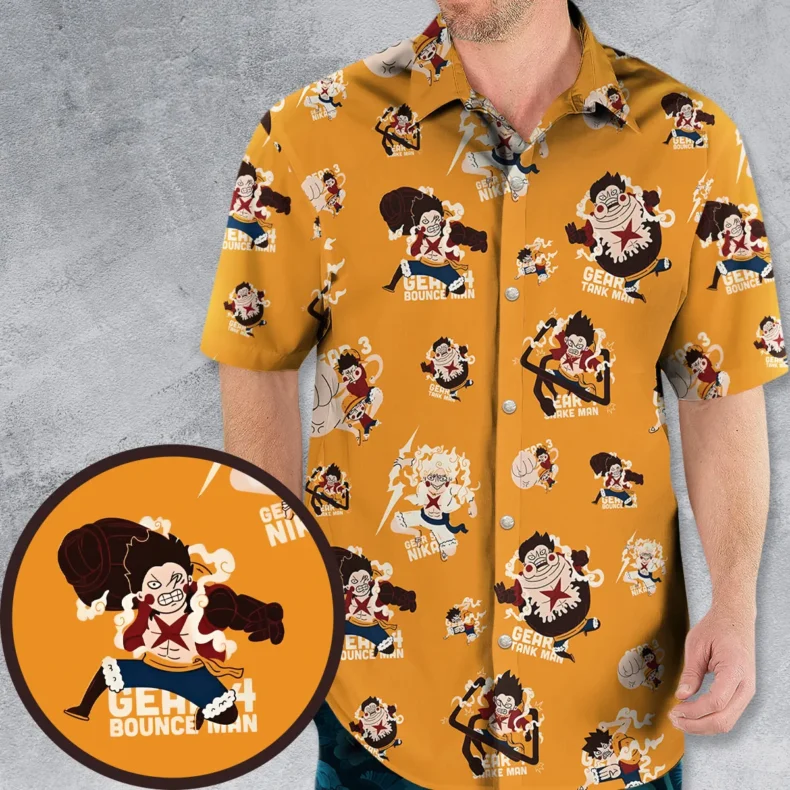 Evolution Luffy's Gear One Piece Hawaiian Shirt