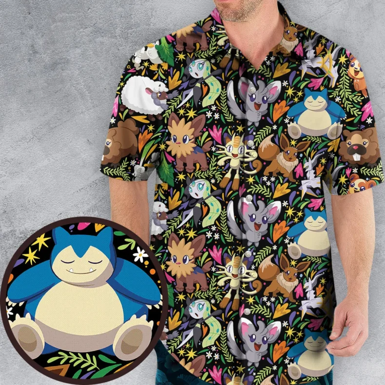 Exotic Tropical Pokemon Hawaiian Shirt
