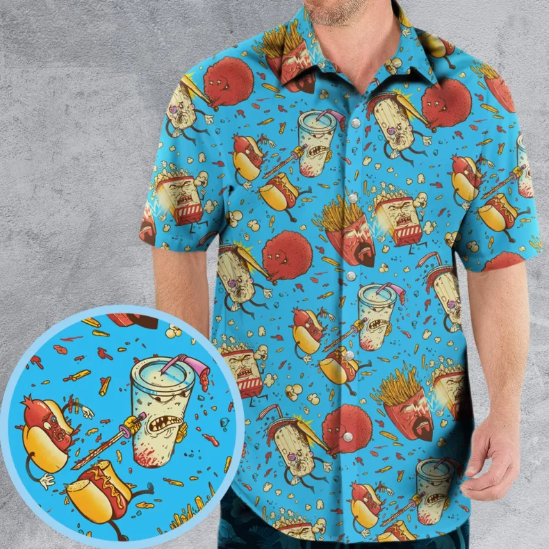 Fight! Aqua Teen Hunger Force Hawaiian Shirt