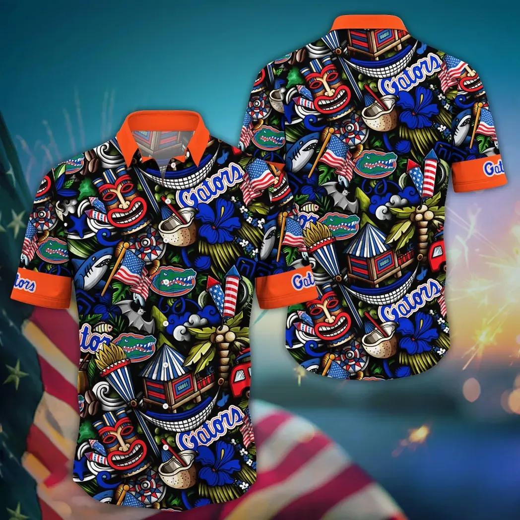 Florida Gators NCAA Flower Aloha Hawaiian Shirt 14, NCAA Hawaiian Shirt