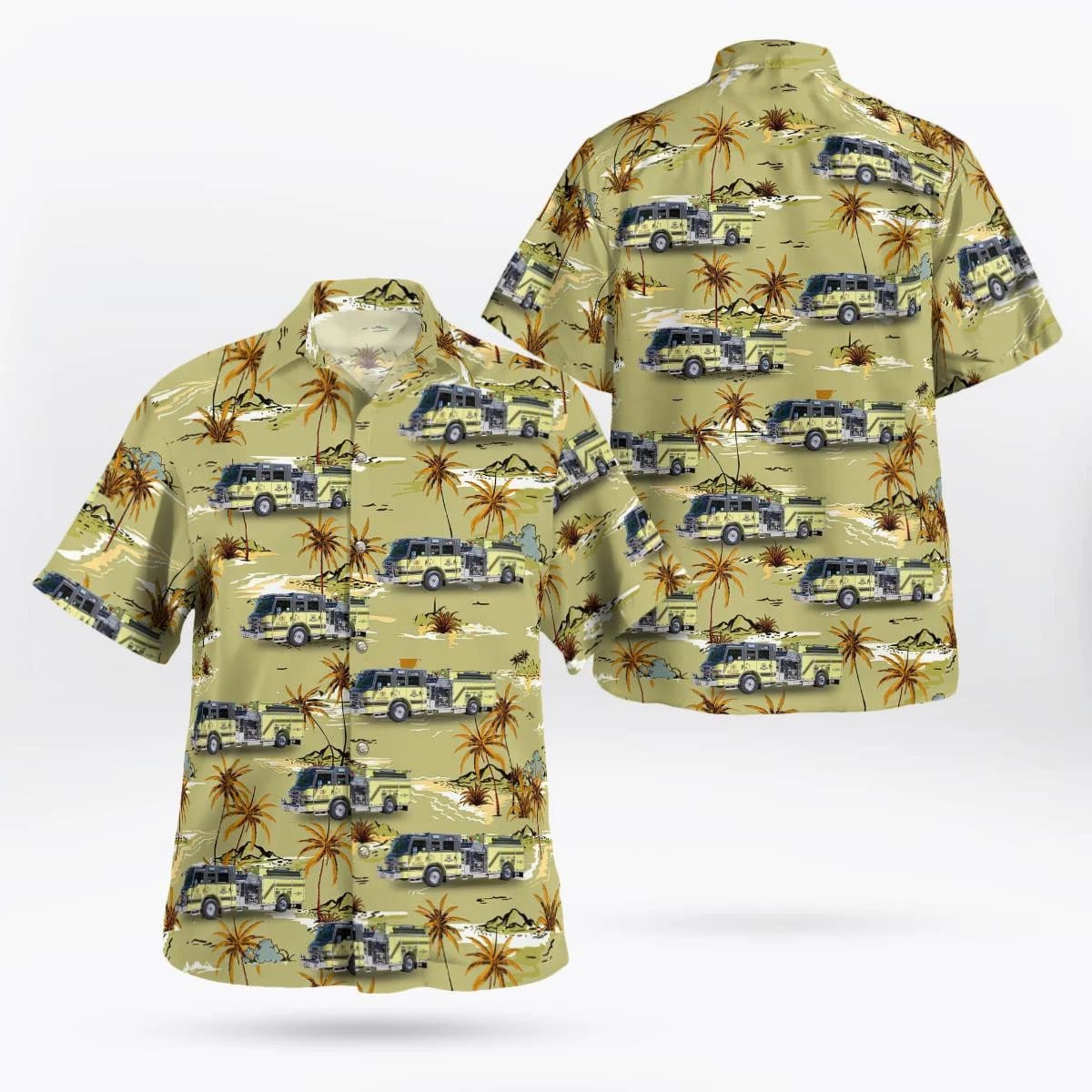 Fort Hunter, New York, Fort Hunter Fire Department Hawaiian Shirt - Gifts For Firefighters In Fort Hunter, NY