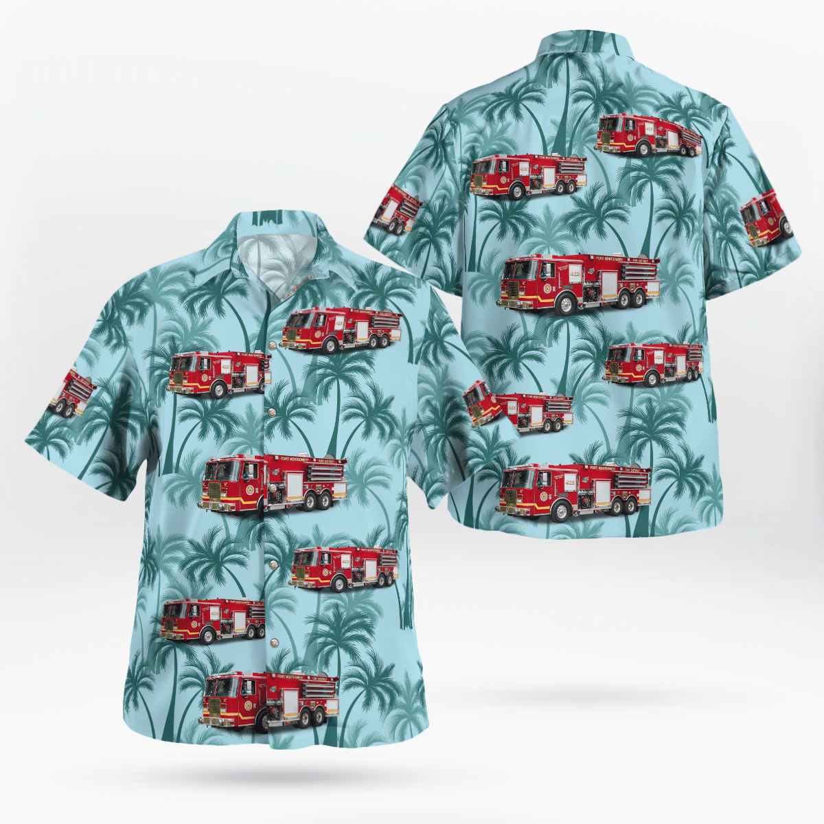 Fort Montgomery, NY, Fort Montgomery Fire District Hawaiian Shirt - Gifts For Firefighters In Fort Montgomery, NY