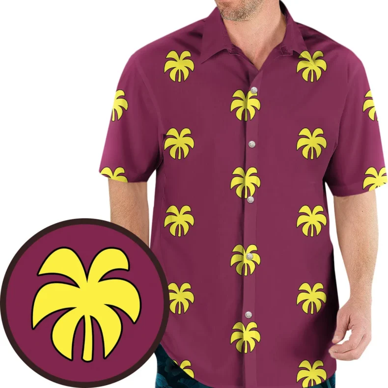 Franky Pattern One Piece Button Up Hawaiian Shirt