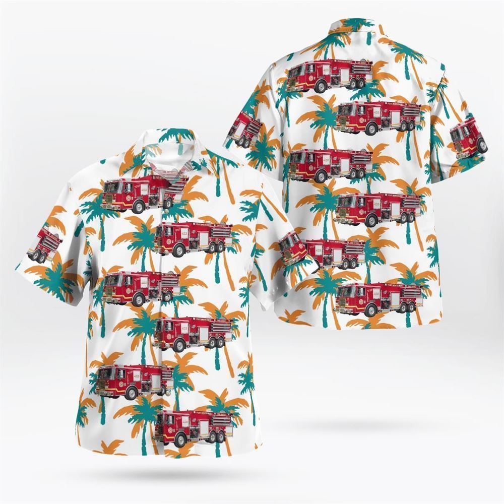 Fredon, NJ, Fredon Volunteer Fire Company Hawaiian Shirt - Gifts For Firefighters In Fredon, NJ