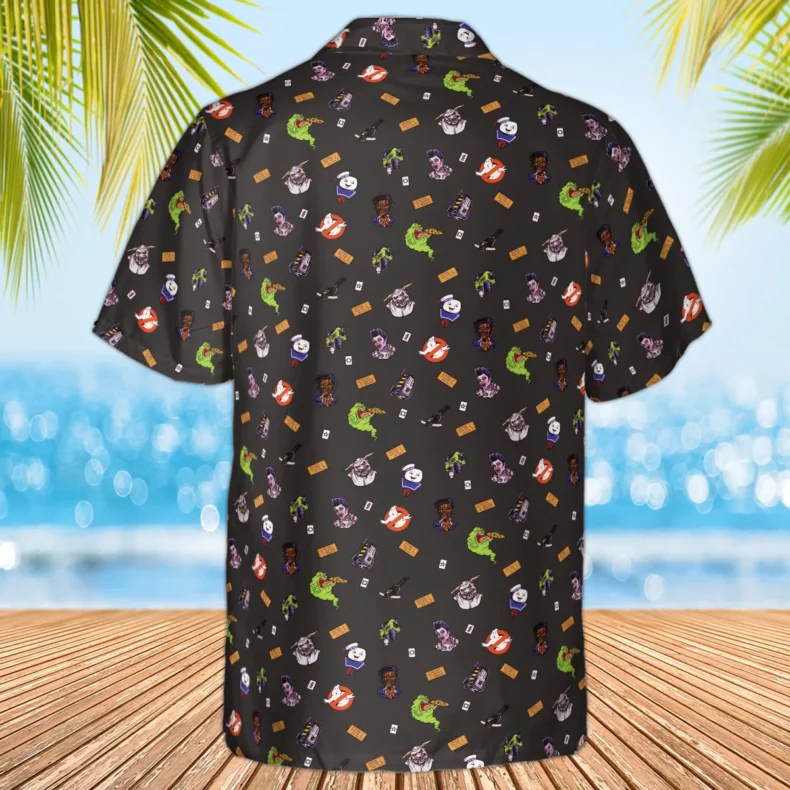 Ghostbusters Pattern Hawaiian Shirt
