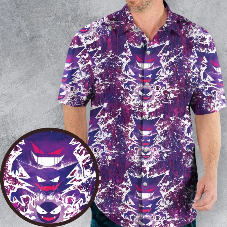 Ghostly Evolution Ghastly Haunter Gengar Pokemon Hawaiian