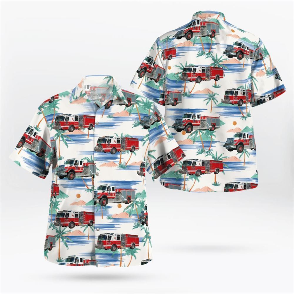 Gilford, Belknap County, New Hampshire, Gilford Fire Rescue Hawaiian Shirt - Gifts For Firefighters In Gilford, NH