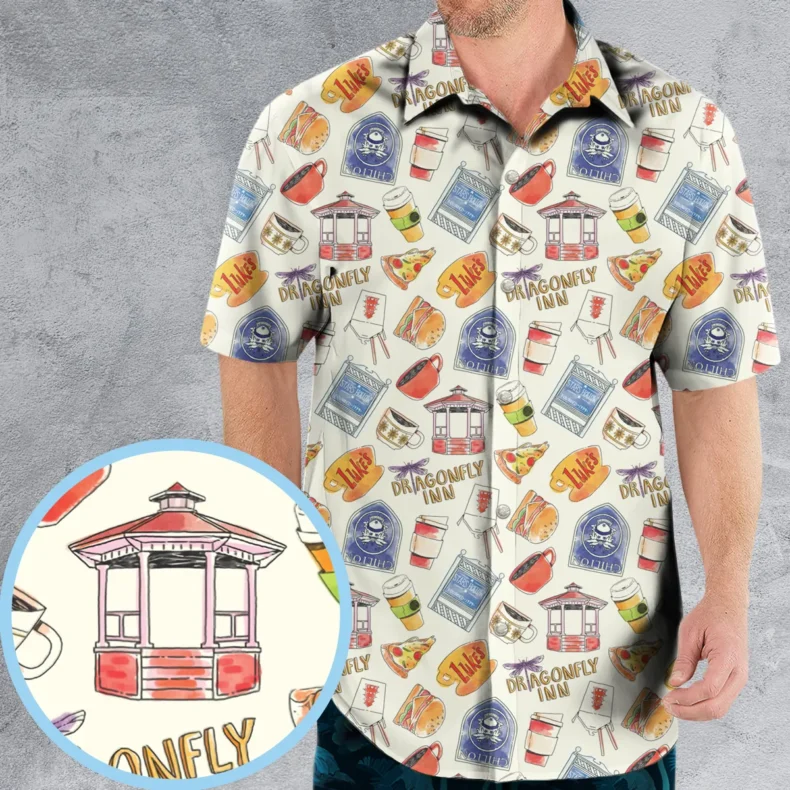 Gilmore Girls Symbols Pattern Hawaiian Shirt