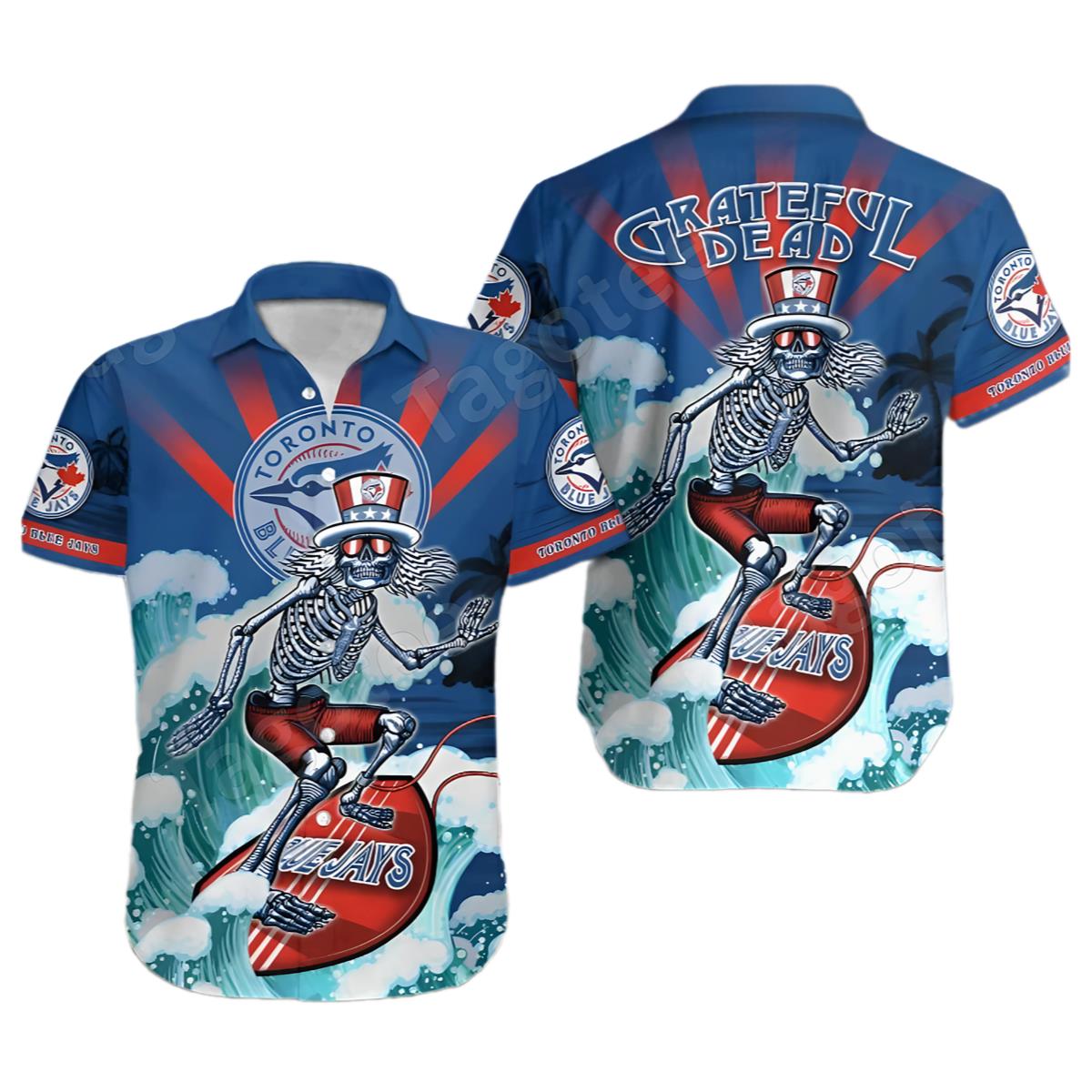 Grateful Dead Blue Jays Hawaiian Shirt