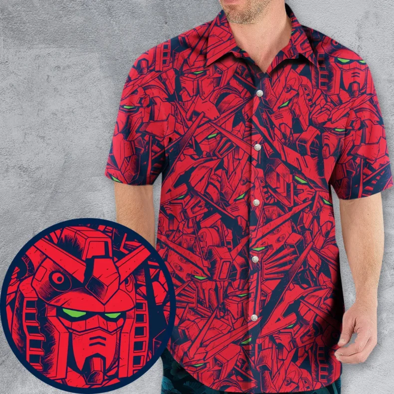 Gundam Camo Magenta Gundam Hawaiian