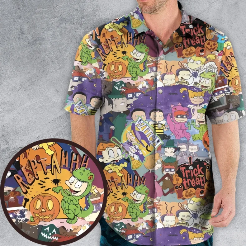 Halloween Haunt Rugrats Hawaiian Shirt