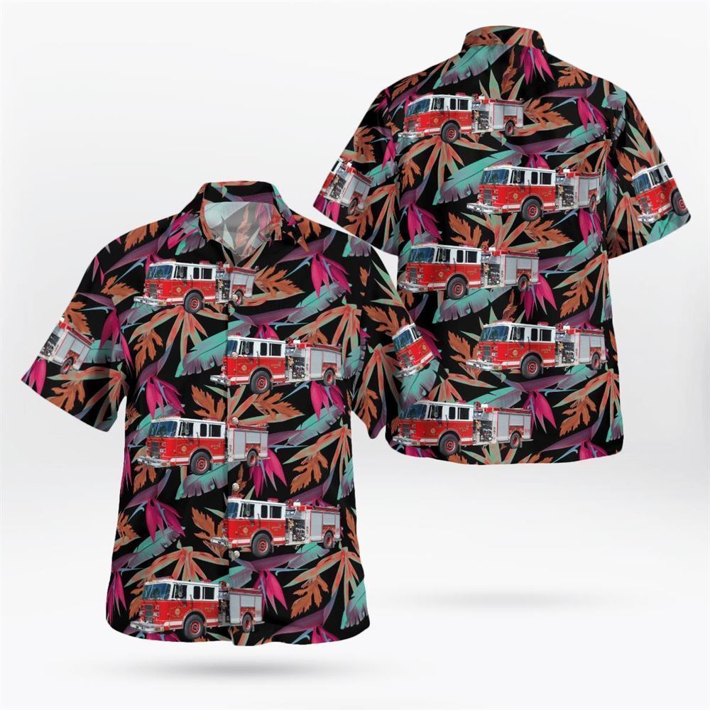 Hammonton, NJ, Mullica Township Fire Department No 16 Sweetwater Volunteer Fire Company No. 4 Hawaiian Shirt - Gifts For Firefighters