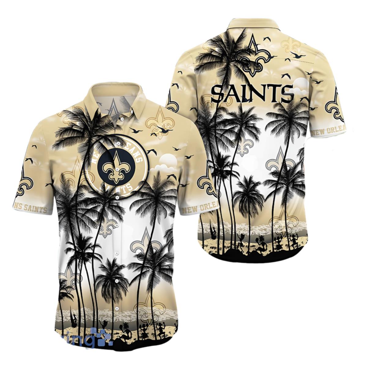 Hawaiian Saints Shirt Tropical Island Palm Tree Graphic