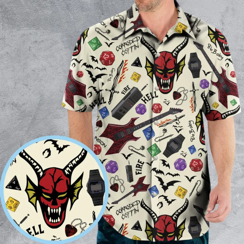Hellfire Club Stranger Things Hawaiian Shirt