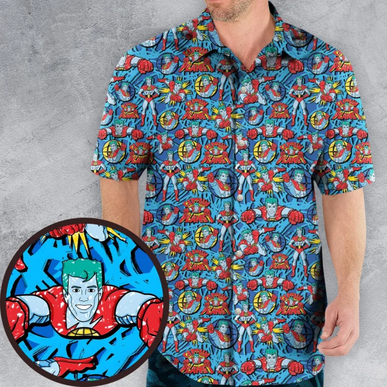 Hero of the Environment Captain Planet and the Planeteers Hawaiian Shirt