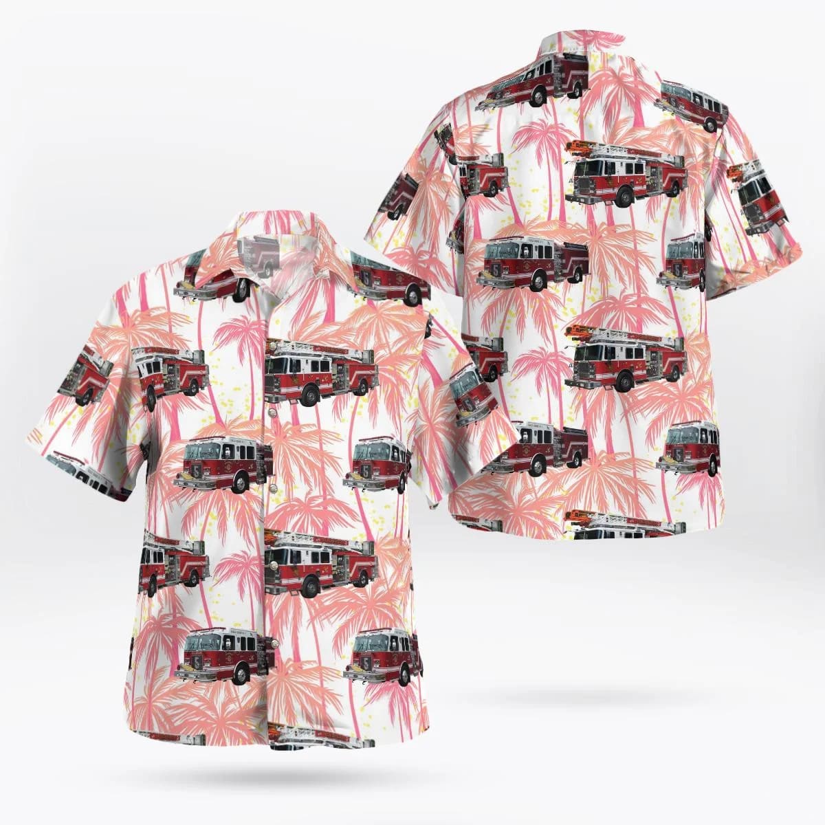 Holbrook Fire Department, Holbrook, NY Hawaiian Shirt - Gifts For Firefighters In Holbrook, NY