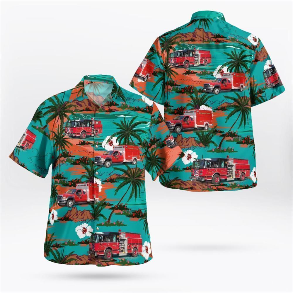 Holderness, NH, Holderness Fire Department Hawaiian Shirt - Gifts For Firefighters In Holderness, NH