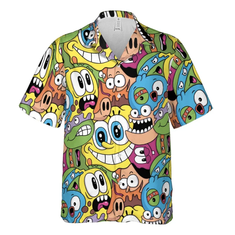 Horror Movies Characters Pattern Hawaiian Shirt