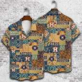 Houston Astros Patchwork Island Hawaiian Shirt