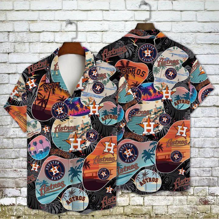 Houston Astros Sunset Vibes Hawaiian Shirt