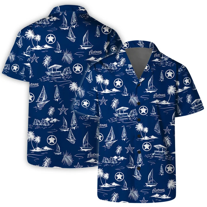 Houston Astros Tropical Sail Away Hawaiian Shirt
