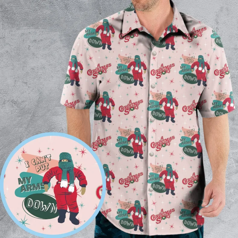 I Can't Put My Arms Down A Christmas Story Hawaiian Shirt