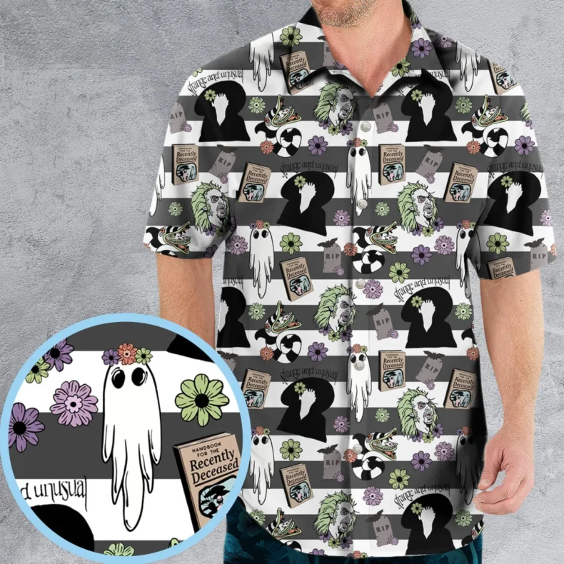 It's Showtime Halloween Beetlejuice Hawaiian Shirt