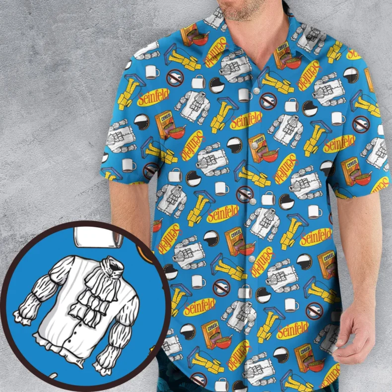 Jerry Seinfeld Comedian Pattern Hawaiian Shirt
