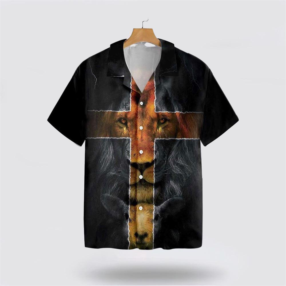 Jesus Amazing Lion And Lamb Hawaiian Shirt - Gifts For Christians