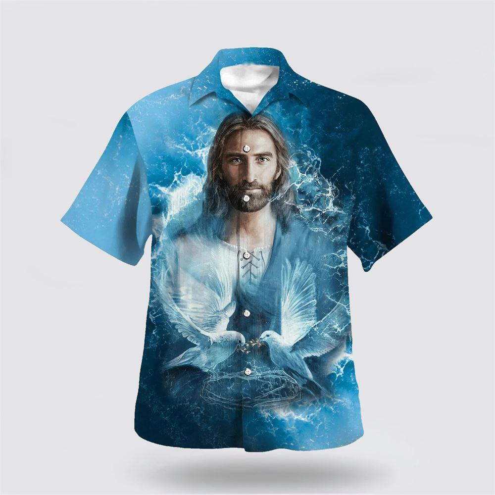 Jesus And Dove Hawaiian Shirts For Men And Women - Gifts For Christians