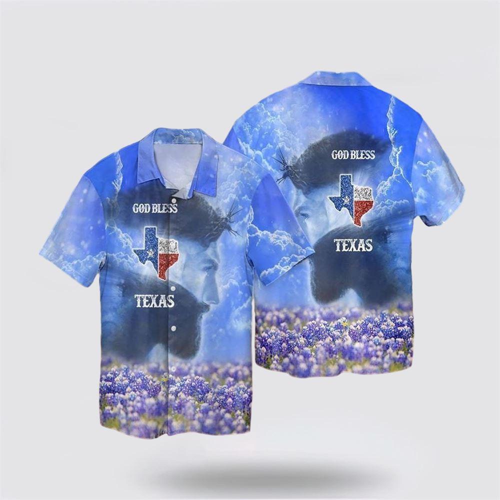 Jesus God Bless Texas Hawaiian Shirt - Gifts For Christians