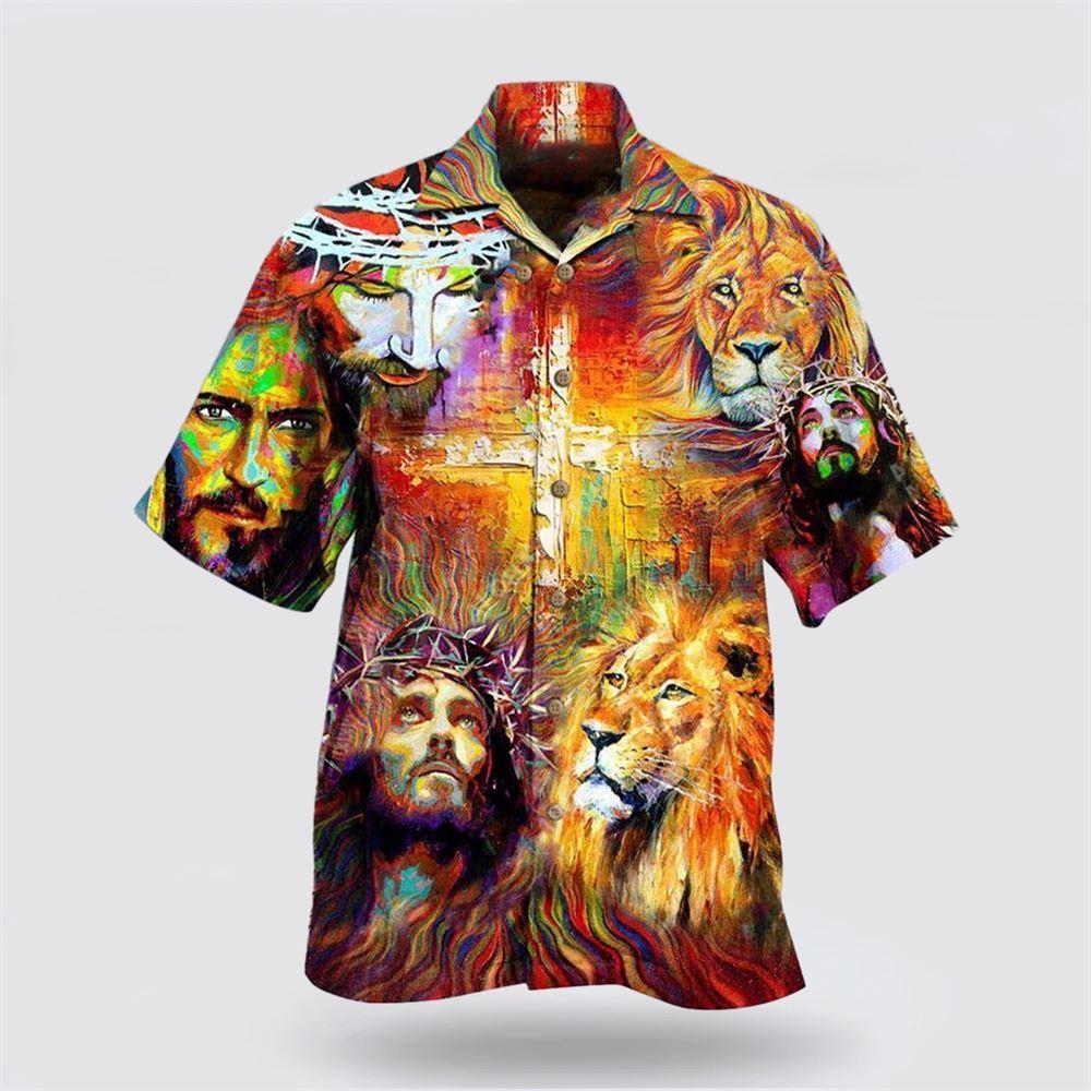 Jesus Is My King My Lord My Savior Hawaiian Shirt - Gifts For Christians