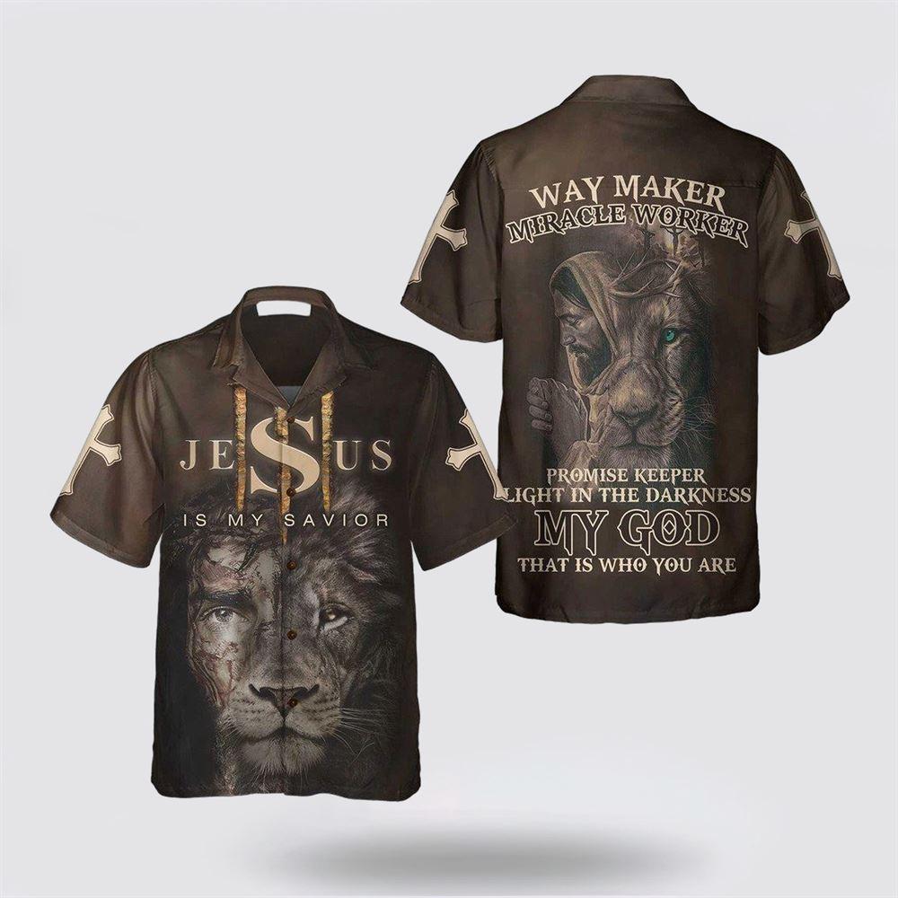 Jesus Is My Savior Christian Hawaiian Shirts For Men - Gifts For People Who Love Jesus