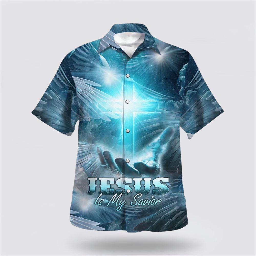 Jesus Is My Savior Cross Hawaiian Shirt - Gifts For People Who Love Jesus