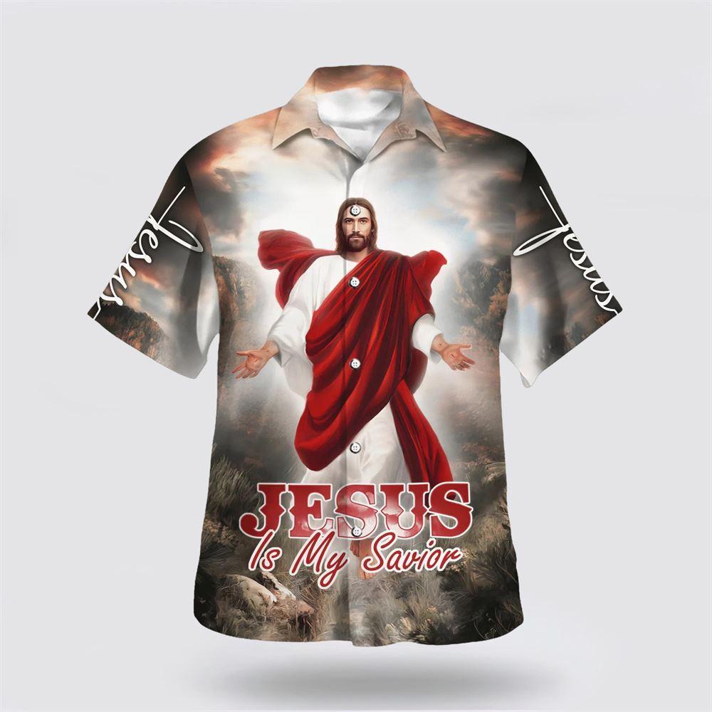 Jesus Is My Savior Put Out His Hand Hawaiian Shirt - Gifts For People Who Love Jesus
