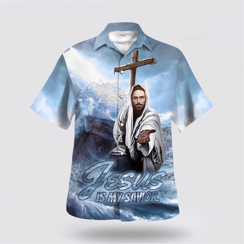 Jesus Is My Savior Reached Out Hawaiian Shirt - Gifts For People Who Love Jesus