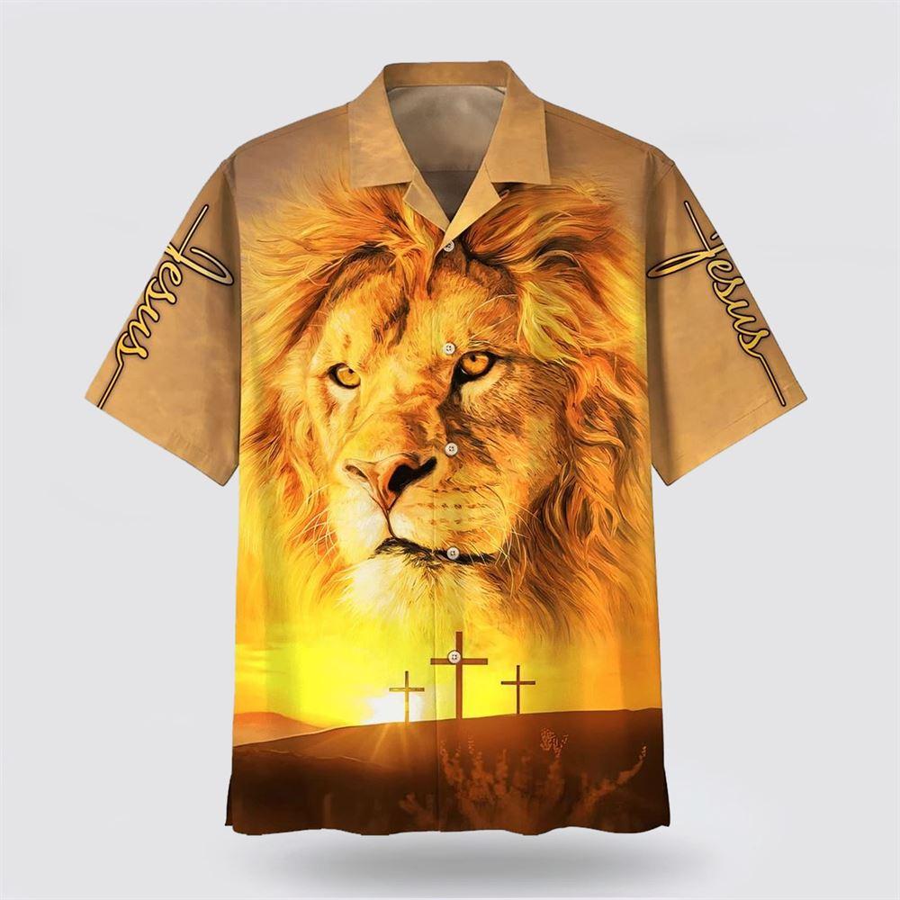 Jesus Lion Christian Hawaiian Shirt - Gifts For People Who Love Jesus