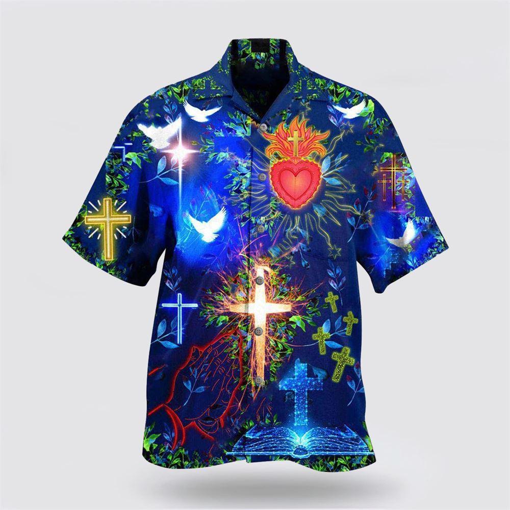 Jesus Put God First And Youll Be Last In Blue Hawaiian Shirt - Gifts For Jesus Lovers