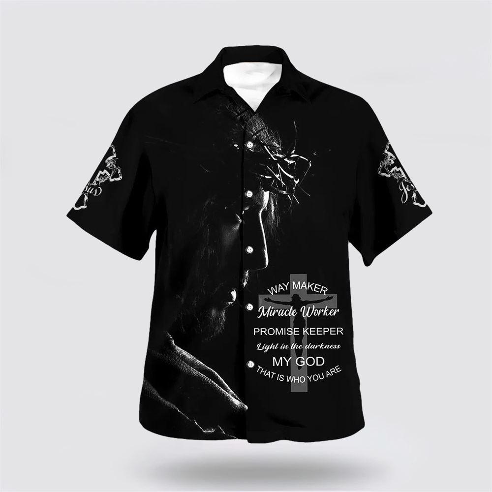 Jesus Way Maker Miracle Worker Hawaiian Shirts - Gifts For Jesus Lovers