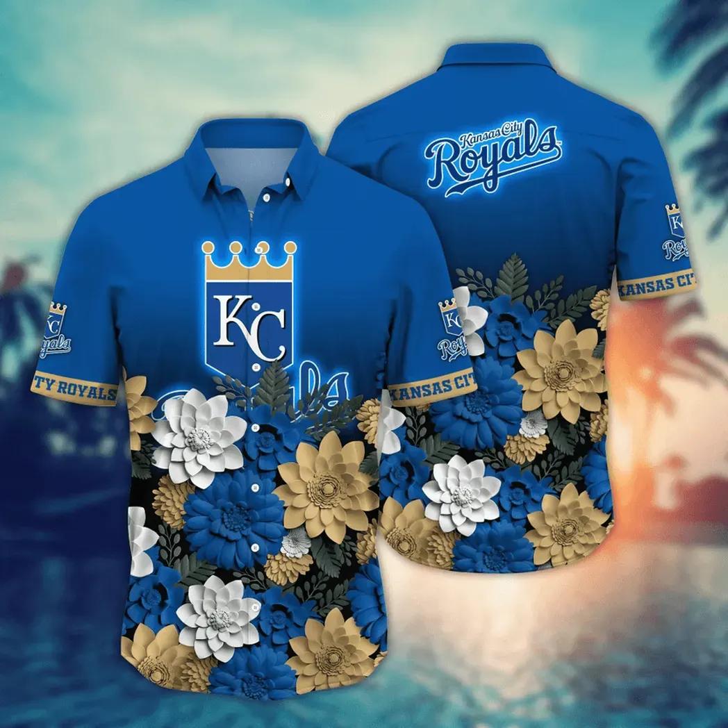 Kansas City Royals MLB Flower Aloha Hawaiian Shirt 15, MLB Hawaiian Shirt