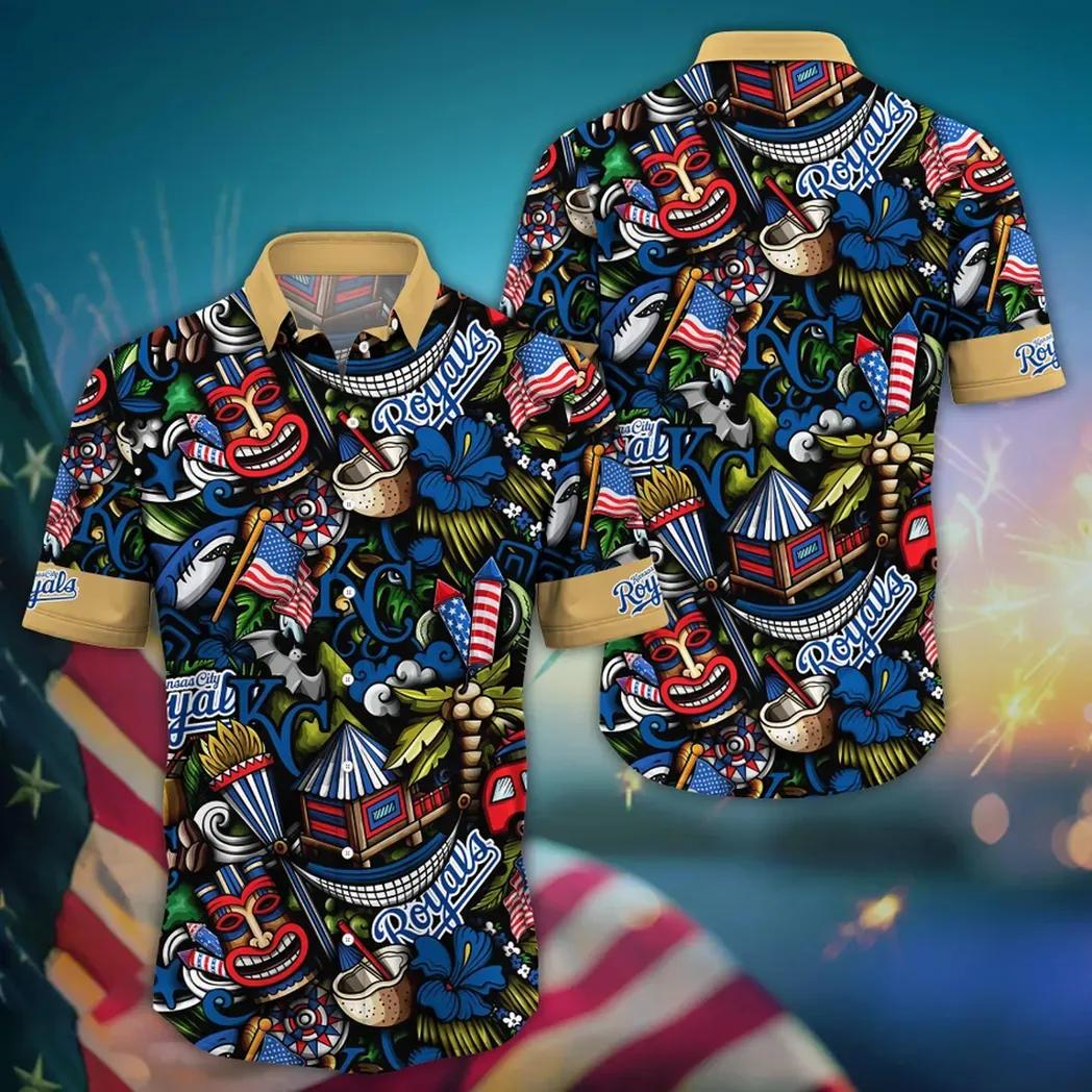 Kansas City Royals MLB Flower Aloha Hawaiian Shirt 20, MLB Hawaiian Shirt