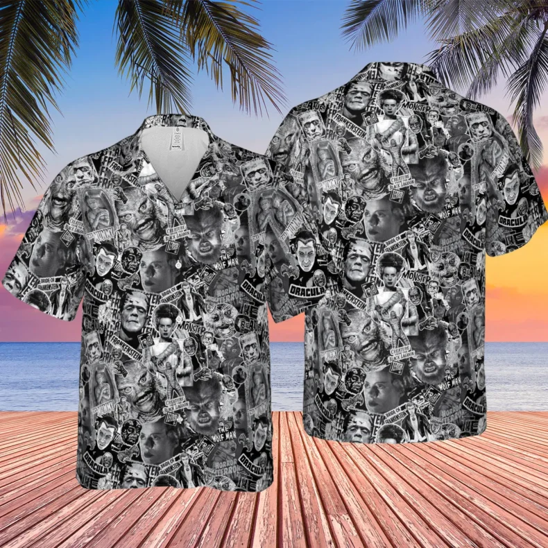 Leatherface The Texas Chainsaw Massacre Horror Pattern Hawaiian Shirt