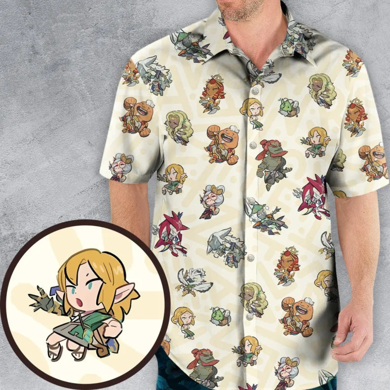 Link Look The Legend of Zelda Hawaiian Shirt