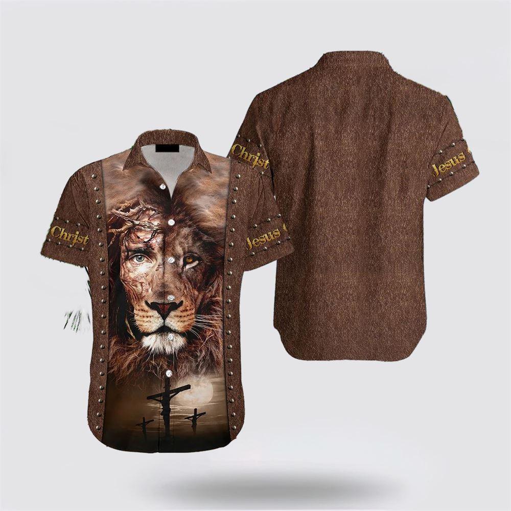 Lion Jesus Hawaiian Shirts - Gifts For Jesus Lovers