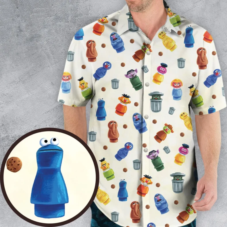 Litte Sesame Sesame Street Little People Toys style Hawaiian Shirt