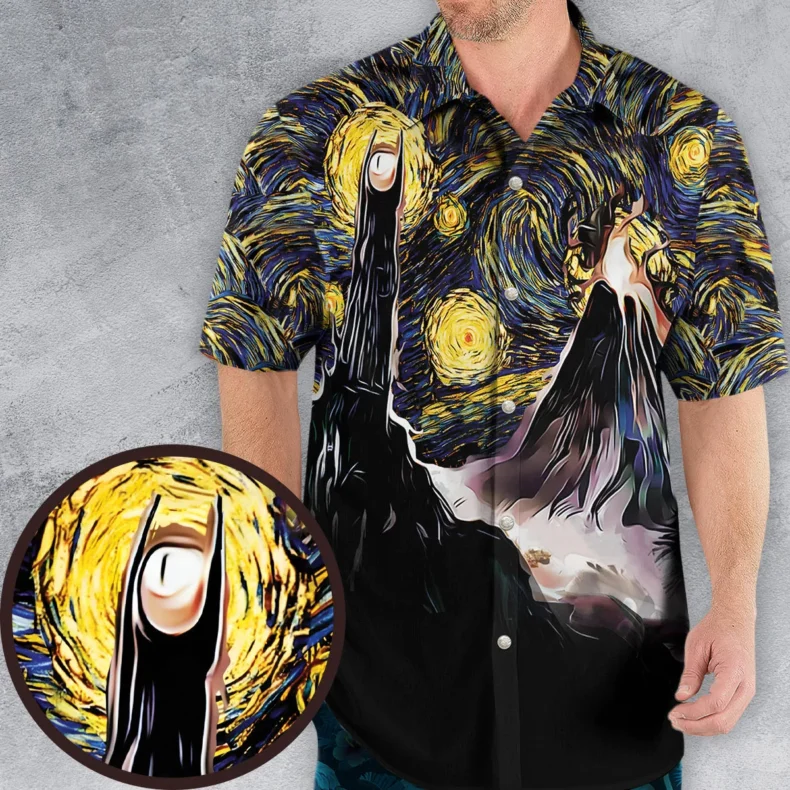 Lord of the Rings Starry Night Hawaiian Shirt