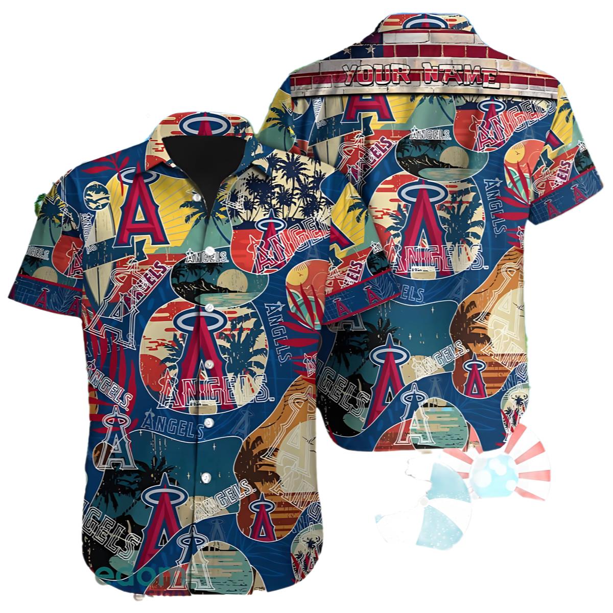 Los Angeles Angels Hawaiian Shirt Custom